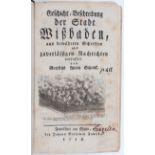 Schenck, Wiesbaden
Wiesbaden. - Schenck, G. A. Geschicht-Beschreibung der Stadt Wißbaden. Frankfurt,