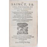 Concile de Trente. 1564
Tridentinisches Konzil. - Le Sainct, Sacré, Universel, et Général Concile de