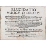 Samber, Elucidatio Musicae Choralis
Samber, J. B. Elucidatio Musicae Choralis. Das ist: Gründlich