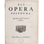 (Spinoza), Opera posthuma
S(pinoza), B. d(e). Opera posthuma. 2 Tle. in 1 Bd. (Amsterdam, J.