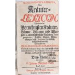 Franck von Franckenau, Kräuter-Lexicon
Franck von Franckenau, G. Flora Francica rediviva, oder