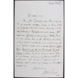 Simmel, Eigenh. Brief m. U.
Simmel, Georg (Soziologe u. Philosoph; 1858-1918). Eigenhändiger Brief