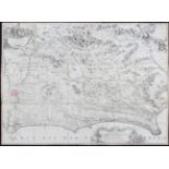 Lazio. Ameti-Rossi 1693. Lwd.
Lazio. "Il Lazio con le sue piu Cospicue Strade Antiche, e