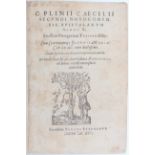 Plinius Secundus, Epistolarum libri X.
Plinius Secundus, C. Epistolarum libri X. Eiusdem Panegyricus