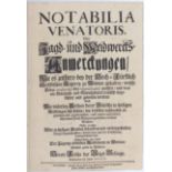 (Göchhausen), Notabilia venatoris
(Göchhausen, H. F. v.). Notabilia Venatoris, oder Jagd- und