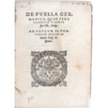 Portius, De puella germanica
Portius (Porzio), S. De puella germanica, quae fere biennium vixerat