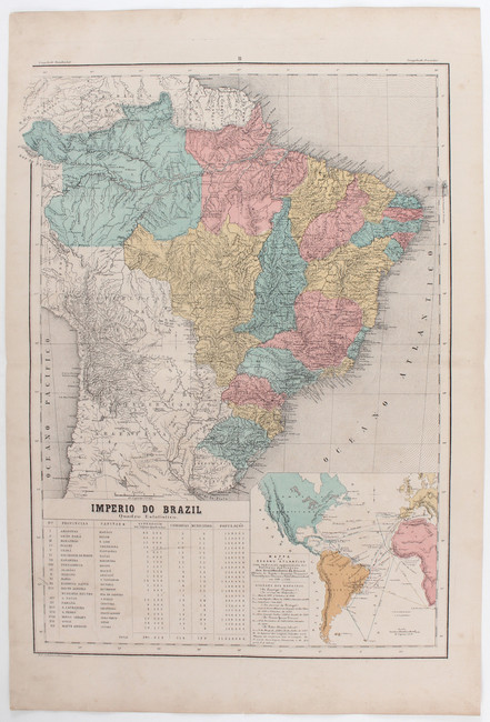 Almeida, Atlas do Brazil
Brasilien. - Almeida, C. M. de. Atlas do Imperio do Brazil comprehendendo