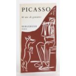 Picasso, 60 ans de gravures
Picasso. 60 ans de gravures. Paris, Berggruen, 1964. (22:12 cm). Mit