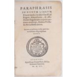 Vesalius, Paraphrasis
Vesalius, A. Paraphrasis in nonum librum Rhazae medici arabis clariss. ad