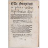 Brohon, De stirpibus vel plantis
Brohon, J. De stirpibus vel plantis ordine alphabetico digestis