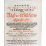 Beust, Tractatus de jure venandi
Beust, J. E. v. Tractatus de jure venandi et banno ferino, von