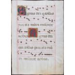 Antiphonar, 1 Bl. (Agnus Dei)
Antiphonar. - Agnus Dei. - Einzelblatt aus einer liturgischen