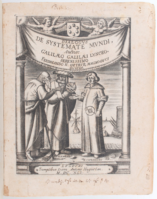 Galilei, Systema cosmicum
Galilei, G. Systema cosmicum: in quo dialogis IV. de duobus maximus