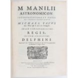 Manilius, Astronomicon
Manilius, M. Astronomicon. Illustravit Michael Fayus... Accesserunt P. D.
