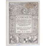 Althamer, Commentaria in Taciti
Althamer, A. Commentaria Germaniae in P. Cornelii Taciti... libellum