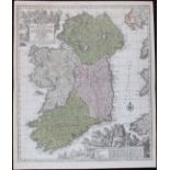 Irland. Lotter
Irland. "Regnum Hiberniae...". Altkol. Kupf.-Kte. bei T. C. Lotter, um 1760. Mit 2