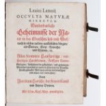 Lemnius, Occulta Geheimnisse
Lemnius, L. Occulta naturae miracula. Wunderbarliche Geheimnisse der