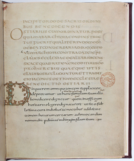 (Drogo-Sakramentar). Faks.
Faksimiles. - (Drogo-Sakramentar). Manuscrit Latin 9428 Bibliothèque - Image 2 of 4