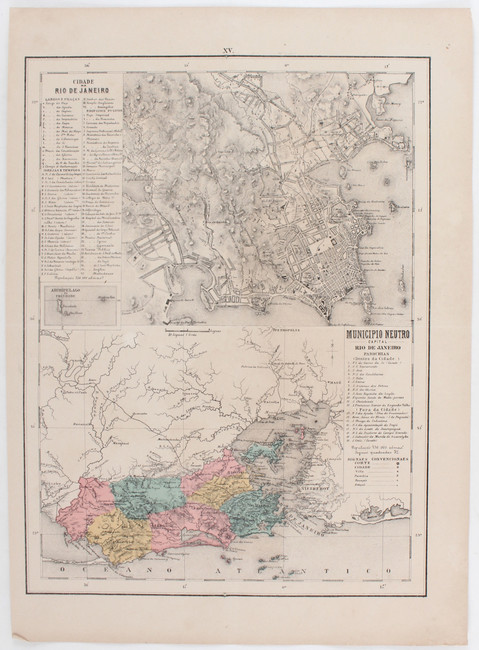 Almeida, Atlas do Brazil
Brasilien. - Almeida, C. M. de. Atlas do Imperio do Brazil comprehendendo - Image 3 of 3