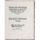 Rhegius, Wider die Sauliten
Rhegius, U. Wider die Gottlosen blutdurstigen Sauliten und Doegiten