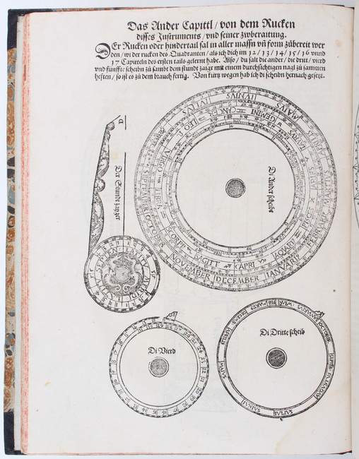 Apian, Instrument Buch
Apian, P. Instrument Buch. Ingolstadt, (P. Apian), 1533. Fol. (27,5:21 cm). - Image 3 of 5