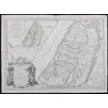 Israel. "Israelites". Robert-Fortin 1778
Israel. "Carte de la terre des Hebreux ou Israelites".