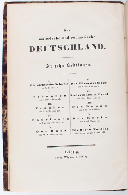 Maler. u. romant. Deutschland. 12 Bde.
Das malerische und romantische Deutschland. 10 Sektionen in - Image 2 of 5