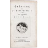 Jean Paul, Hesperus. 3 Bde.
Jean Paul (d.i. J. P. F. Richter). Hesperus oder 45 Hundsposttage.