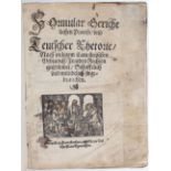 (Fruck), Formular Process
Rechtsbücher des 16. Jahrhunderts. - (Fruck, L.). Formular Gerichtlichen