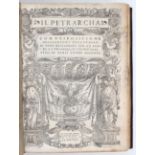 Petrarca, Il Petrarcha
Petrarca, F. Il Petrarcha con l'espositione d'Alessandro Vellutello. Venedig,