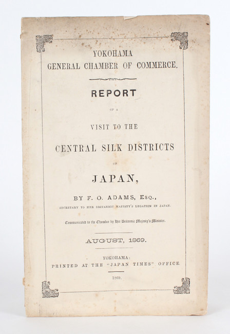 Adams, Silk Districts of Japan
Japan. - Adams, F. O. Report of a visit to the central silk districts - Image 2 of 2