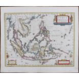 "Indiae orientalis". J. Janssonius
Südostasien. "Indiae orientalis nova descriptio". Indonesien