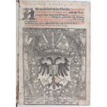 Reichsordnung. Speyer 1527
Rechtsbücher des 16. Jahrhunderts. - Reichsabschiede. - Auß bevelch
