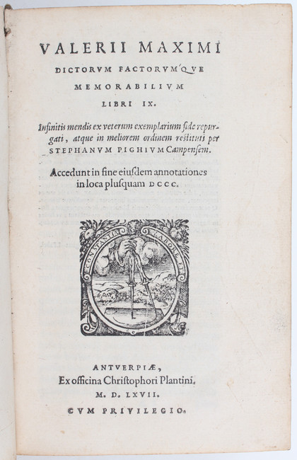 Valerius Maximus, Dictorum factorumque
Valerius Maximus. Dictorum factorumque memorabilium libri IX. - Image 2 of 2