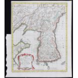 Korea. (Bellin) / 2 Bll.
Korea. "Carte de la Province de Quan-tong, ou Lyan-tong et du Royaume de