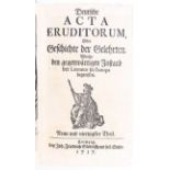 Deutsche Acta eruditorum. 12 Bde.
Deutsche Acta eruditorum, Oder Geschichte der Gelehrten, Welche