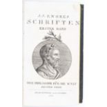 Engel, Schriften. 11 Bde.
Engel, J. J. Schriften. 12 in 11 Bdn. Berlin u. Reutlingen, Mylius, 1802-
