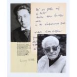 Heynicke, Konvolut Autographen + 21 Bde.
Heynicke, Kurt. (Schriftsteller; 1891-1985). Umfangreiche