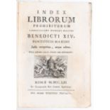 Index librorum prohibitorum. 1761
Index librorum prohibitorum sanctissimi domini nostri Benedicti