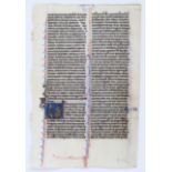 Biblia latina, Einzelblatt Nehemia
Biblia latina. - Nehemia und König Artaxerxes. - Einzelblatt
