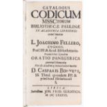 Feller, Catalogus codicum manuscriptorum
Feller, J. Catalogus codicum mssctorum Bibliothecae