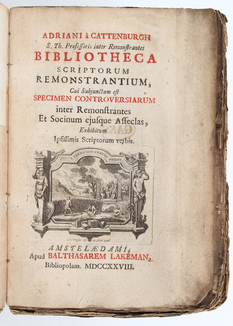 Cattenburgh, Bibl. Remonstrantium
Cattenburgh, A. van. Bibliotheca scriptorum remonstrantium, cui