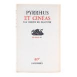 Beauvoir, Pyrrhus et Cinéas
Beauvoir, S. de. Pyrrhus et Cinéas. Paris, Gallimard, 1944. (19:12