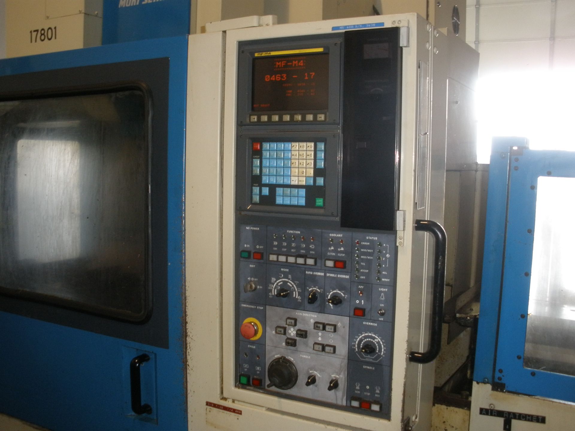 Mori Seiki MV-40B CNC Mill Fanuc OMC Control,Chip Conveyor ,Pallet Changer W/ Video - Image 12 of 16