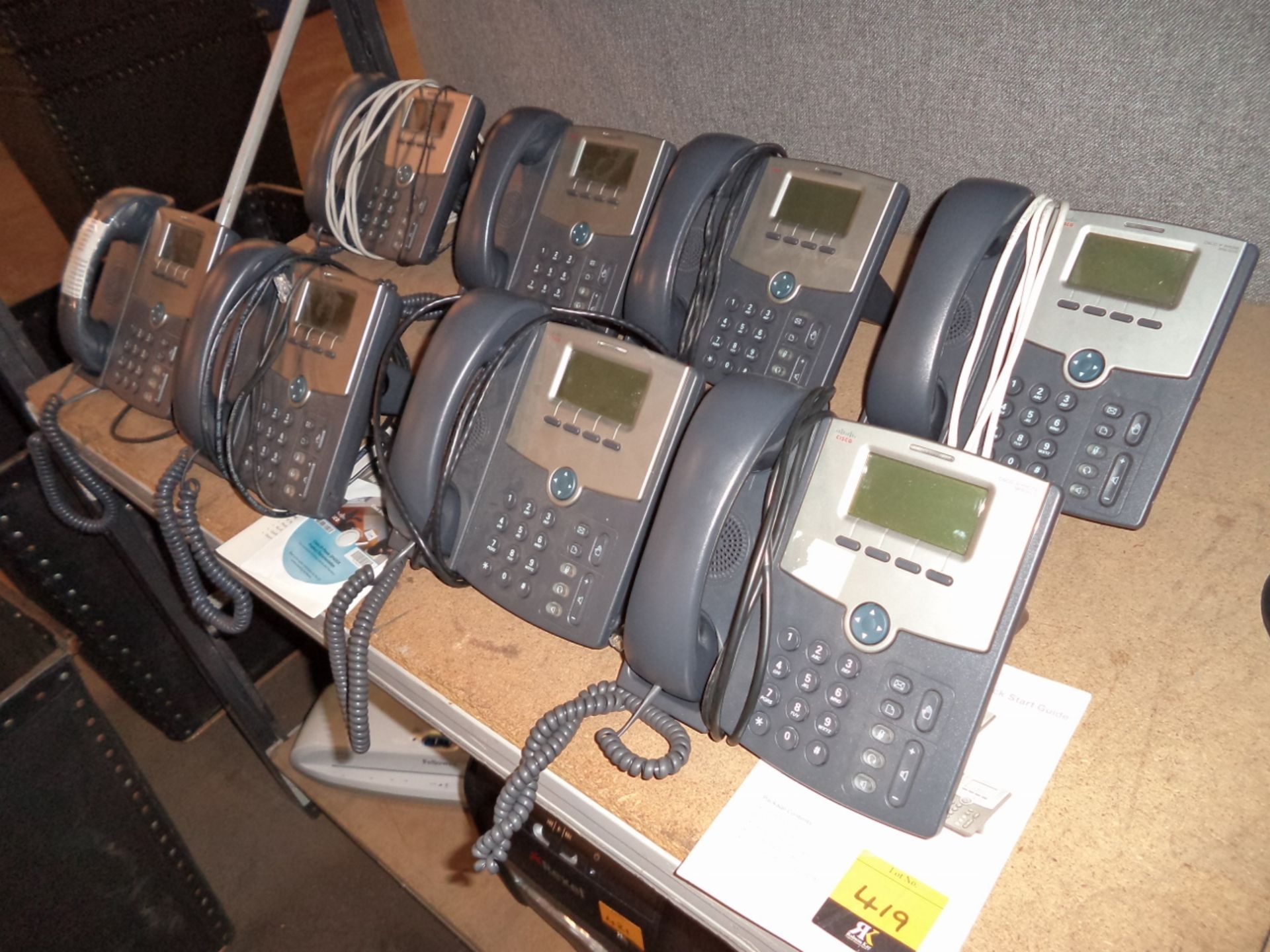 8 off Cisco IP phones model SPA502G - Image 3 of 5