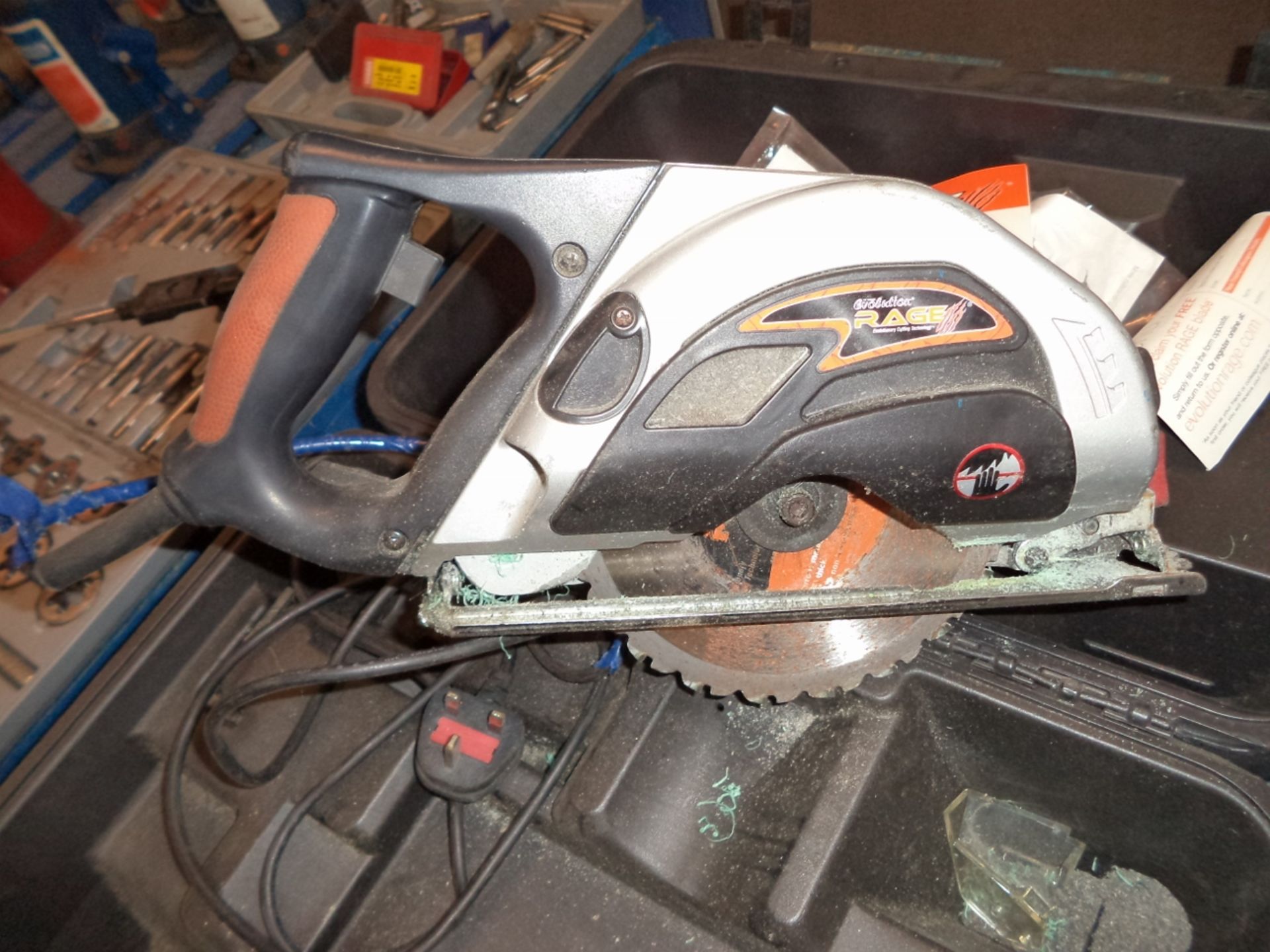 Rage electric saw in case