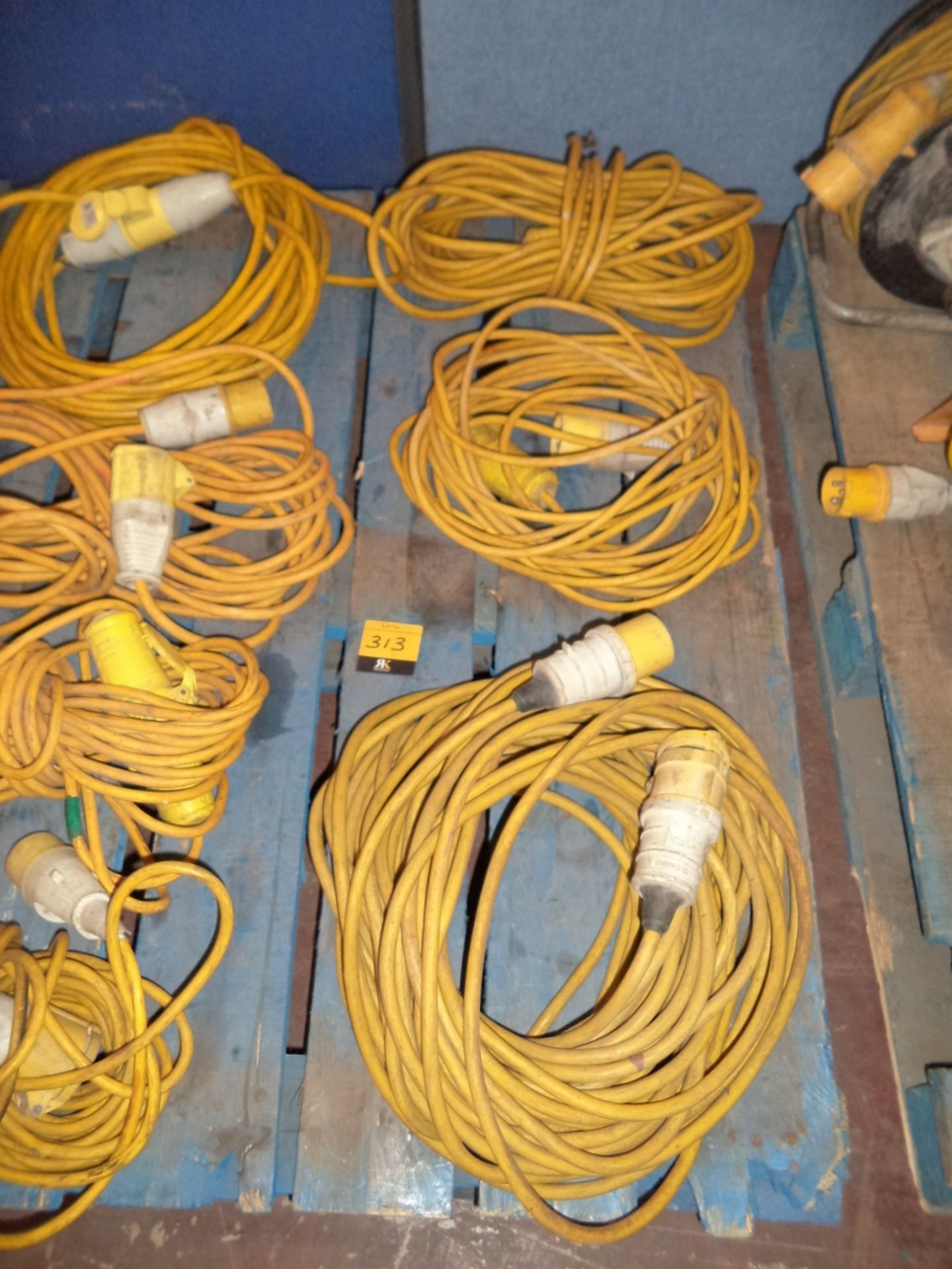 Contents of a pallet consisting of 11 assorted, primarily 110v, extension cables - Image 2 of 5