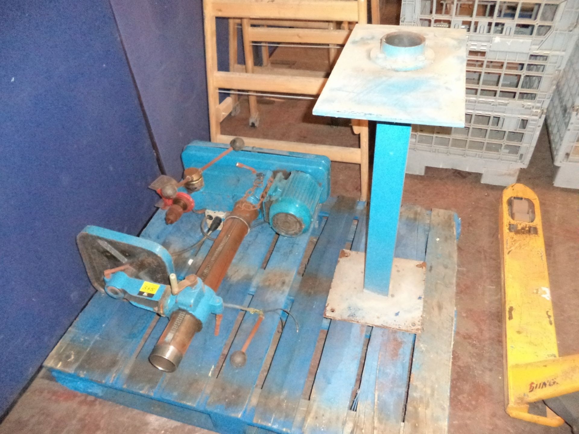 Pillar drill and base for mounting same