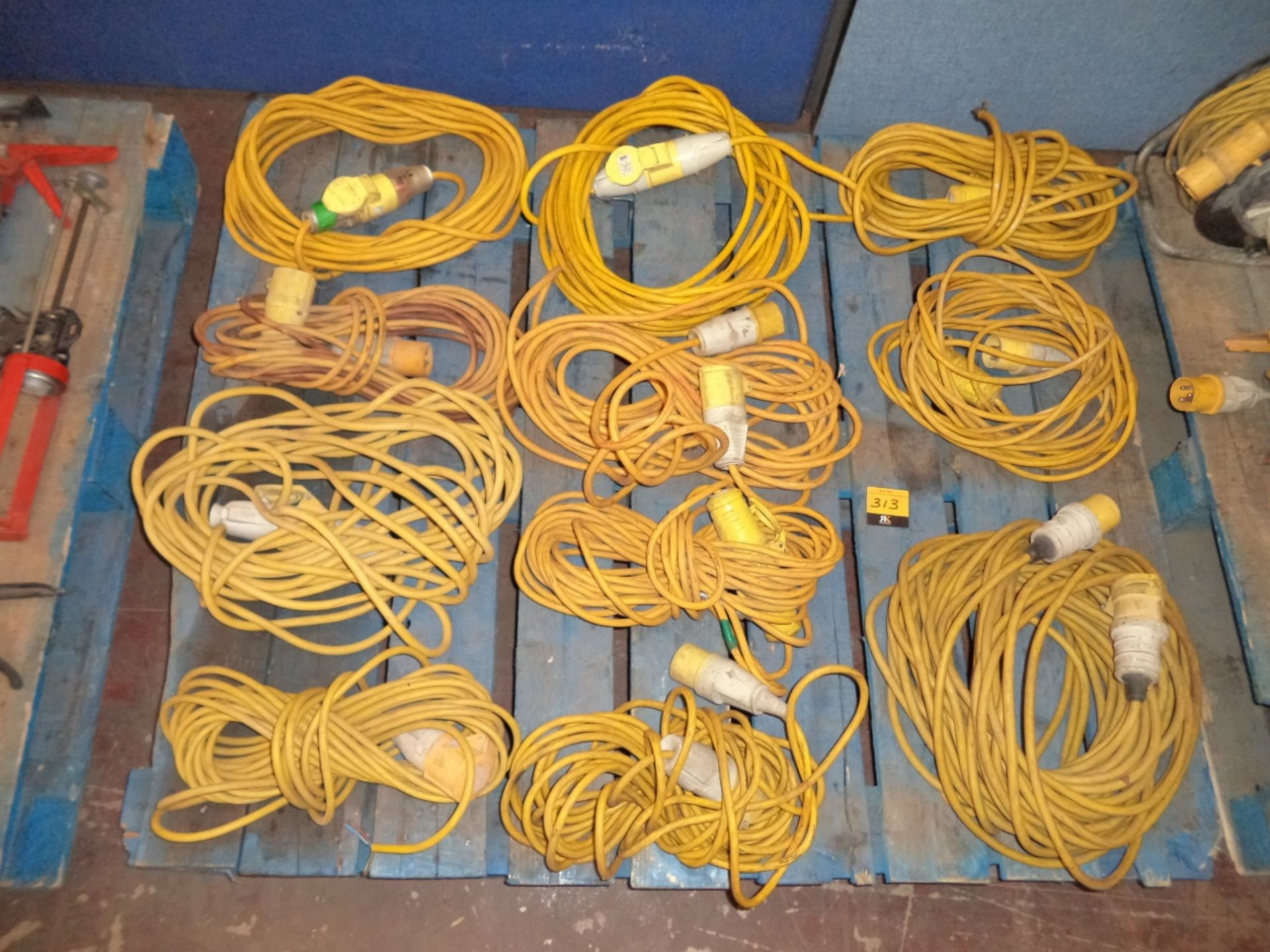Contents of a pallet consisting of 11 assorted, primarily 110v, extension cables - Image 5 of 5