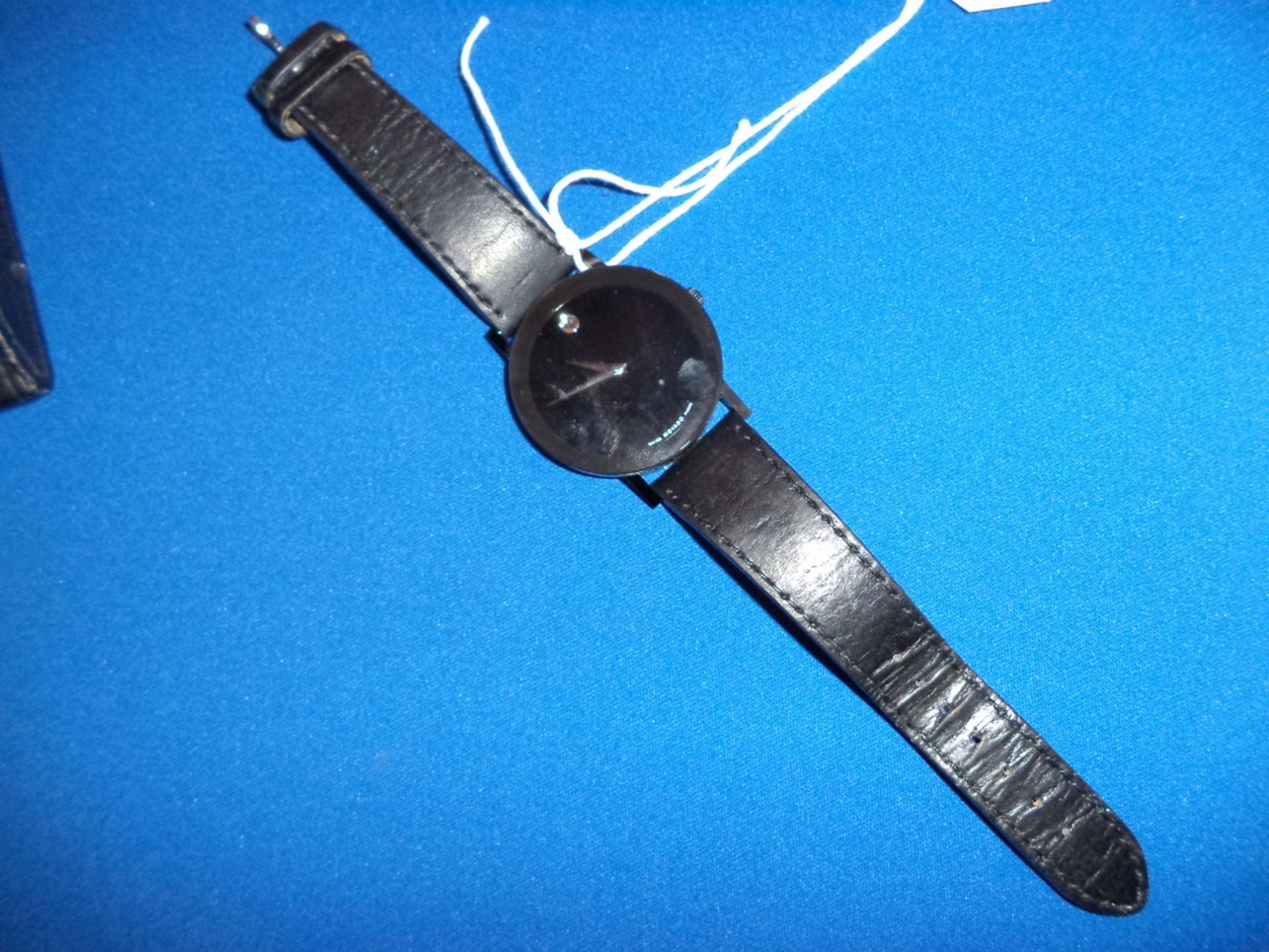 Movado "Museum" watch.  Stamped on the back "model no. 84 G1 1884 A", serial no. 8084308, - Image 9 of 13